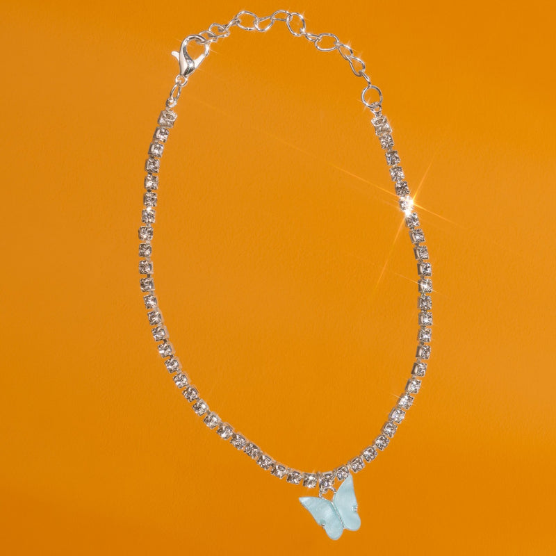 Adopt a Butterfly Silver Anklet