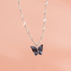 Adopt a Butterfly Silver Necklace